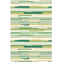 Hoopla Walls Horizontal Stripe Matt Wallpaper in Green
