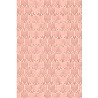 Hoopla Walls Retro Arch Matt Wallpaper in Light Pink