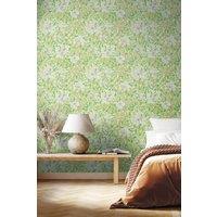 Hoopla Walls Honeysuckle Leaf Trail Matt Wallpaper in Green