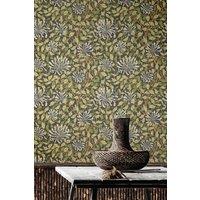Hoopla Walls Honeysuckle Leaf Trail Matt Wallpaper in Black
