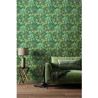 Hoopla Walls Seaweed Garden Matt Wallpaper in Emerald