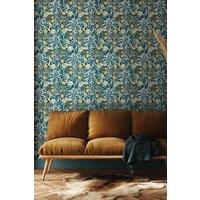 Hoopla Walls Seaweed Garden Matt Wallpaper in Navy