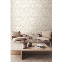 Hoopla Walls Chrysanthemum Matt Wallpaper in Grey