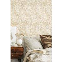 Hoopla Walls Chrysanthemum Matt Wallpaper in Natural