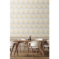 Hoopla Walls Chrysanthemum Matt Wallpaper in Light Grey