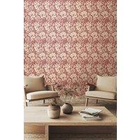 Hoopla Walls Chrysanthemum Matt Wallpaper in Red