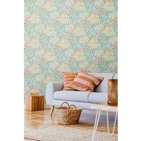 Hoopla Walls Lily Ogee Matt Wallpaper in Duck Egg Blue