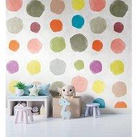 A.S. Creation Multi Coloured Circle Spots Feature Wall Mural 159 x 280cm | Size: 159 x 280 cm
