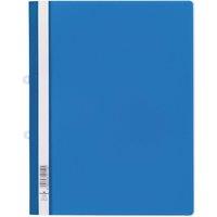 Durable Clear View Folder Report File - Filing Strip - 25 Pack - A4+ Blue | Size: 25 Pack