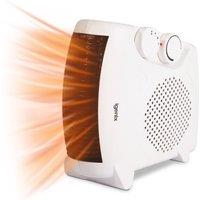 Igenix 2kW Upright / Flat Fan Heater 2 Heat Setting in White