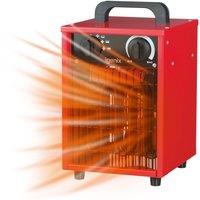 Igenix Commercial Fan Heater, 2000 W in Red