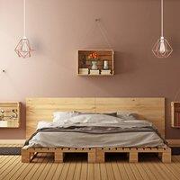 ValueLights Diablo Industrial Pair of Copper Ceiling Pendant Shade