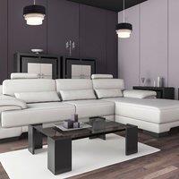 ValueLights Aztec Pair of Three Tier Easy Fit Fabric Ceiling Pendant Lamp Shades in Black