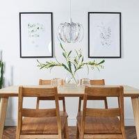 ValueLights Acurva Acrylic Droplets Silver Ceiling Pendant Droplets Shade