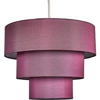 ValueLights Vermont 3 Tier Purple Ceiling Pendant Shade