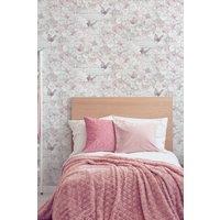 Superfresco Easy Pink Flower Wall Floral Wallpaper | Size: 10000mm x 520mm