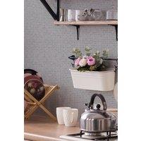 Contour Antibac Spectrum Grey Mosaic Wallpaper | Size: 10000mm x 520mm
