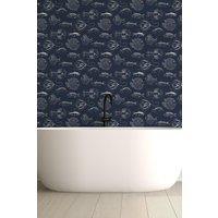 Contour Antibac Into the Deep Navy Wallpaper | Size: 10000mm x 520mm