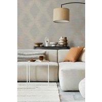 Superfresco Easy Serpentine Geometric Black Wallpaper in Beige