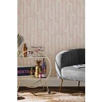 Envy Ups n Downs Pistachio Wallpaper in Pink | Size: 10000mm x 520mm