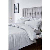 Catherine Lansfield 'Satin Stripe' 300 Thread Count Duvet Set in Grey | Size: Double