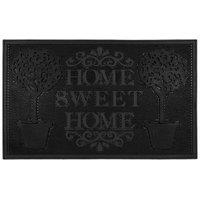Home Sweet Home Scraper Rubber Pin Doormat 45x75cm