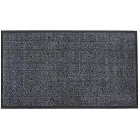 Heavy Duty Barrier Anti-slip Door Mat, 80x120cm, Blue/Black