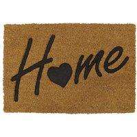 Rubber Embossed PVC Backed Coir Doormat 40x60cm Home