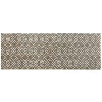 JVL Mega Machine Washable Runner Doormat 57 x 150 cm Trellis in Beige | Size: 57 cm x 150 cm