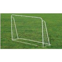 Charles Bentley 7ft x 5ft Metal Football Goal Posts Net in White