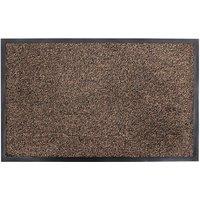 Admiral Machine Washable Micorfibre Barrier Doormat 50x80cm Brown