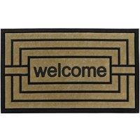 Vienna Rubber Backed Scraper Doormat 45x75cm Welcome