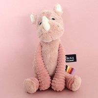 Les Deglingos Grosbisou the Rhino - Pink in Light Pink