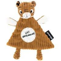 Les Deglingos Baby Comforter - Speculos the Tiger in Light Brown