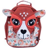 Les Deglingos 32cm Small Backpack - Melimelos the Deer in Maroon