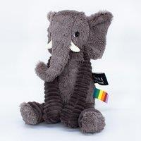 Les Deglingos Dimoitou the Elephant - Grey in Dark Grey