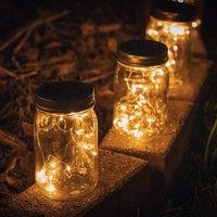 ValueLights Solar Black Outdoor Lantern