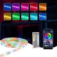 ValueLights 2 x 5 Metre LED Strip Multi-Coloured Lights With App & Remote Control in Clear