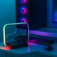 ValueLights Black 3-in-1 Wireless Charging Pad with Colour Changing Light