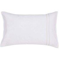 Murmur 'Catherine' Cotton Percale Standard Pillowcase in Ivory | Size: Standard Pillow Case