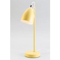 BHS Lighting Sian Task Table Lamp in Yellow