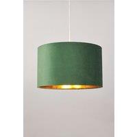 BHS Lighting Large Velvet Easy Fit Light Shade in Green