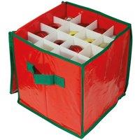 Netagon Seasonal Ornaments Storage Bag 320x310x310mm in Red