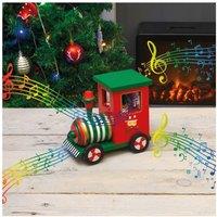 Netagon Wooden Train Music Box in Red