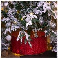 Netagon Rattan Style Red Tree Skirt