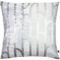Ashley Wilde Meyer Modernist Inspired Foil Printed Cushion in Silver | Size: 50 cm x 50 cm