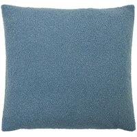 Furn Malham Shearling Fleece Cushion in Blue | Size: 50 cm x 50 cm