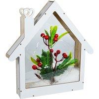 Xmas Haus Festive Light Up LED Window in White