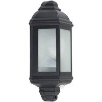 ValueLights Kayleigh Black Outdoor Wall Lantern