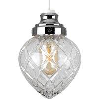 ValueLights Aphrodite Silver Ceiling Pendant Shade
